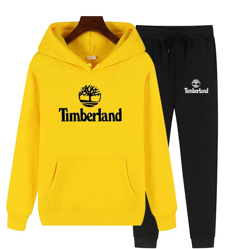

New Fashion Spring And Autumn Men And Women Couple Brand Printing Hooded Sweater Suit 2021 Sports And Leisure Loose Pullover