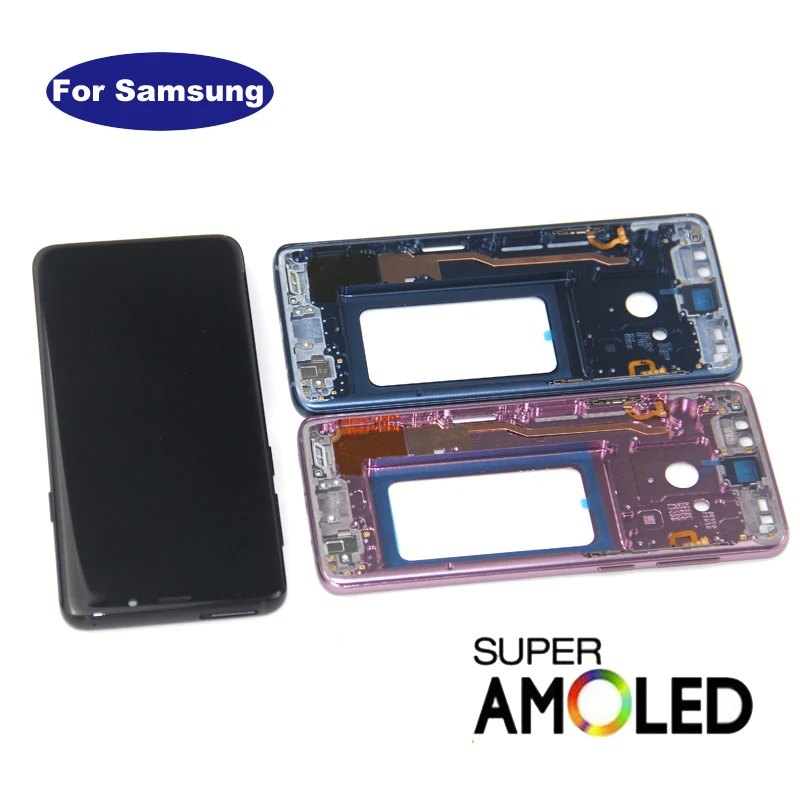 Супер Amoled дисплей для SAMSUNG Galaxy s9 g960 + plus g965 ЖК дигитайзер сенсорный экран с