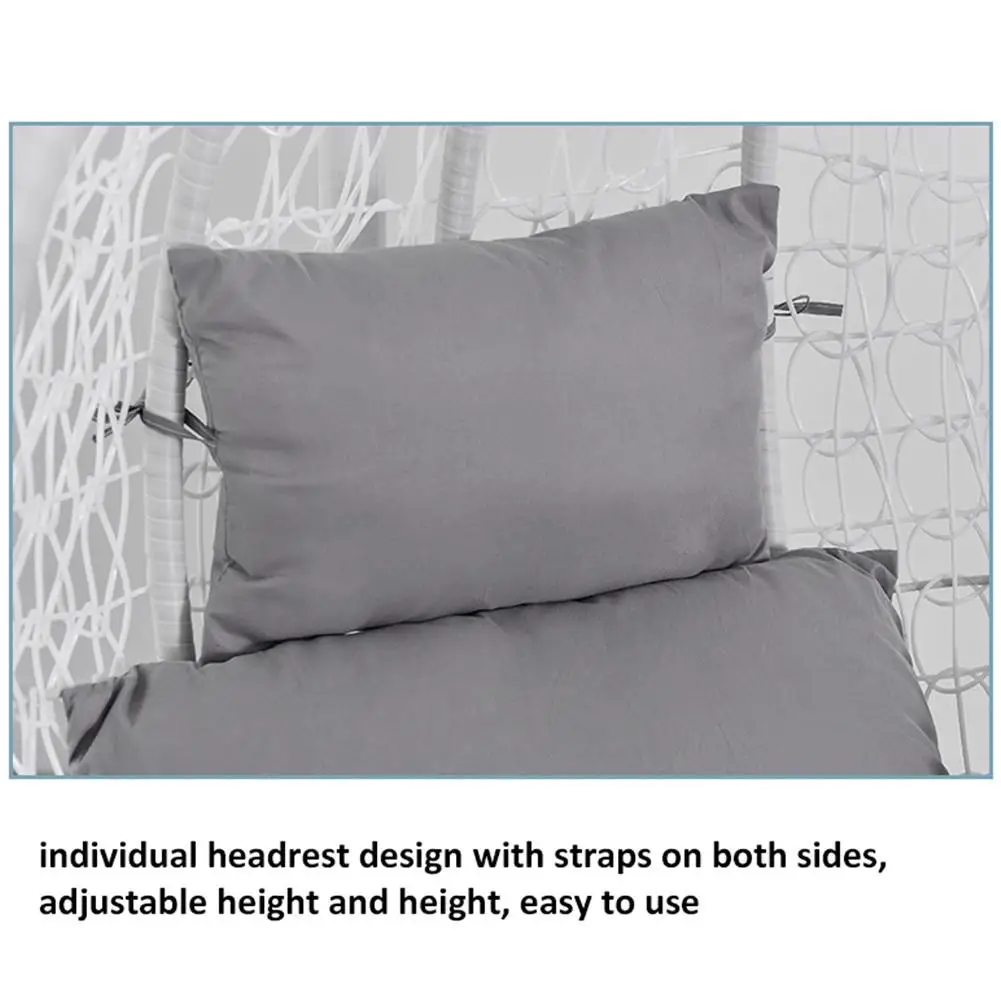 

Hanging Hammock Chair Cushion Pads Back Balcony Swing Basket Seat Cushion Detachable Patio Garden Lounge Chair Mats (No Hammock)