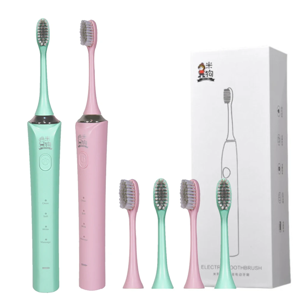 

Electric Toothbrush Rechargeable Buy One Get One Free Sonic Toothbrush IPX7 Waterproof 4 Mode Travel Toothbrush with 2 Brush