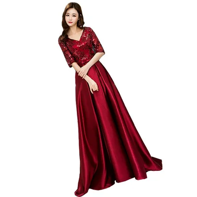 Женское длинное вечернее платье JIN IS золотистое ТРАПЕЦИЕВИДНОЕ ПЛАТЬЕ с