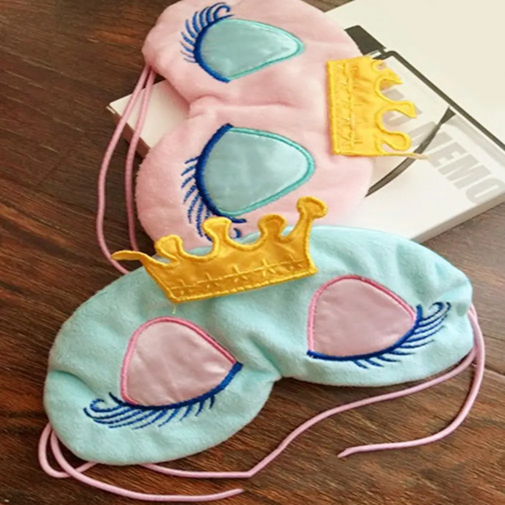 Kawaii мультяшная дышащая маска для сна мужчин и женщин мягкая путешествий отдыха с