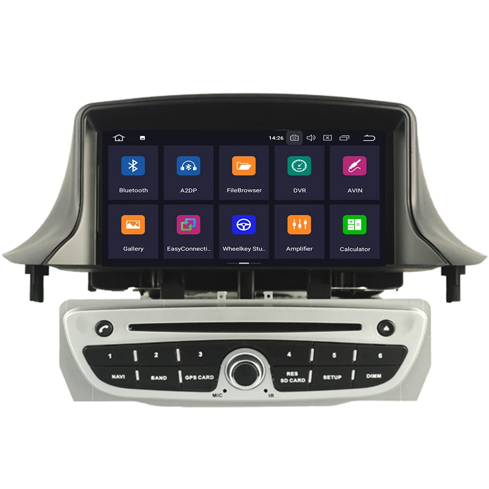 Автомагнитола с IPS-экраном Android 10 DVD-плеером мультимедийным стереозвуком для Renault