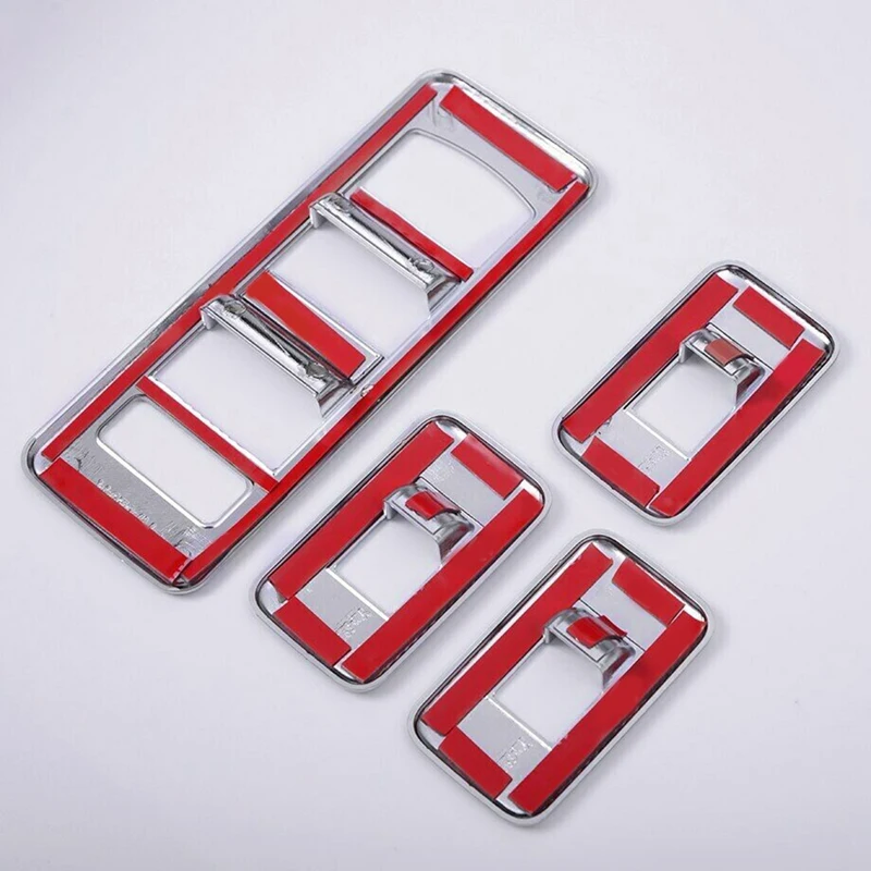 

Car Accessories Interior Window Lift Switch Frame Cover Trim for Land Rover Range Rover Sport 2014-2016 Plastic Chrome