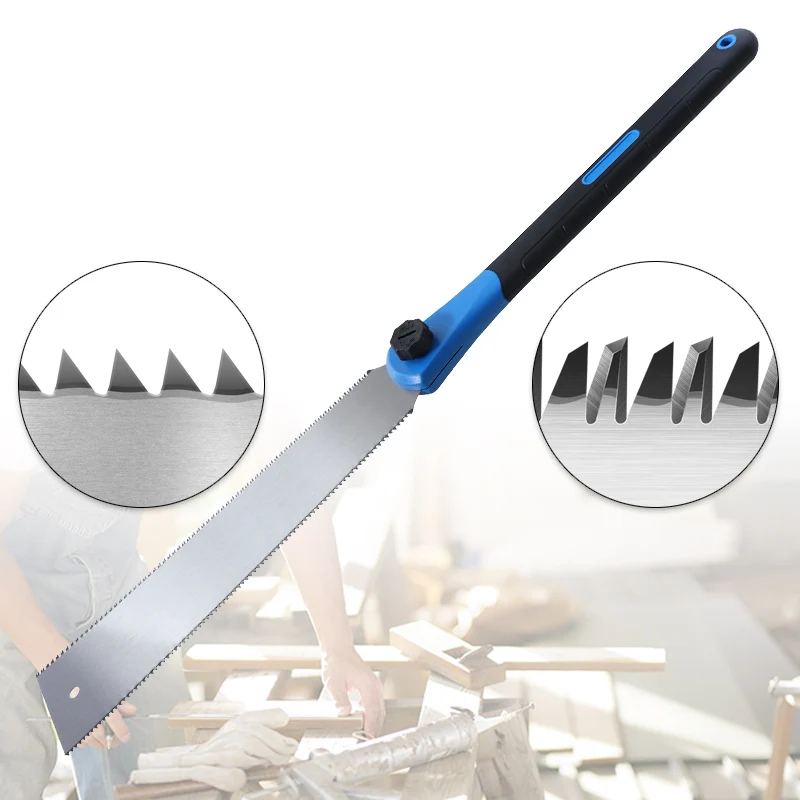 Ручная пила Ryoba SK5 из стали 320 мм, двухстороннее лезвие для резки дерева, бамбукового пластика, Деревообрабатывающие инструменты в японском стиле