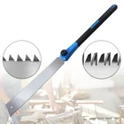 Ручная пила Ryoba SK5 из стали 320 мм, двухстороннее лезвие для резки дерева, бамбукового пластика, Деревообрабатывающие инструменты в японском стиле