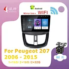 HANSA Android 10 для Peugeot 207 2006 - 2015 автомобильное радио мультимедийные видеоплееры Android Авто CarPlay 2 din WIFI bluetooth