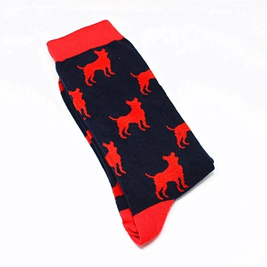 sock0051-1 Разноцветные Веселые носки серия с персонажами из мультфильмов о животных Новые мужские носки индивидуальный тренд модные забавные и хип поп подарки для мужчин - Цвет: sock0051-1