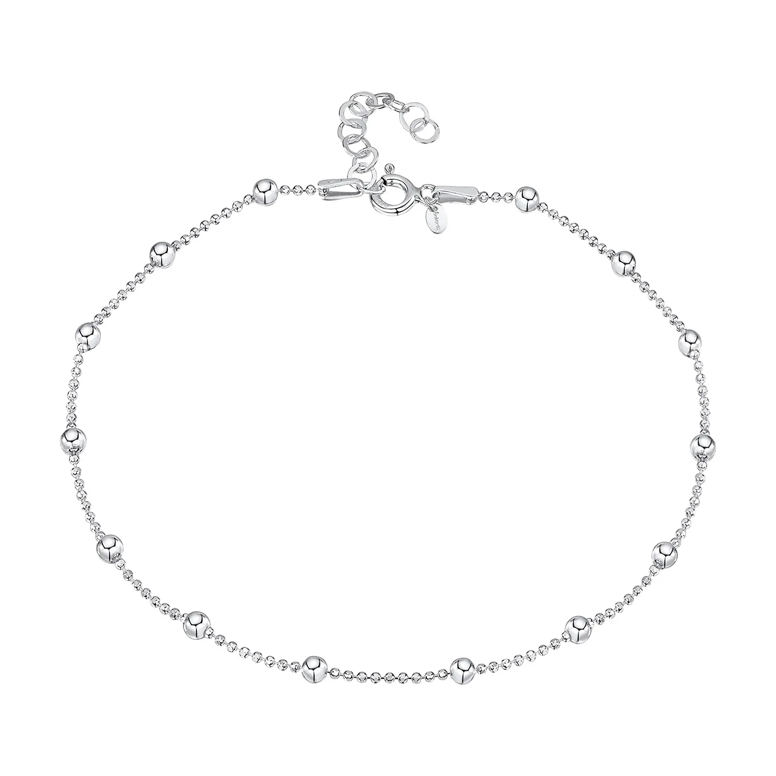 Браслет на лодыжку Женский Пляжная цепочка из нержавеющей стали с бусинами