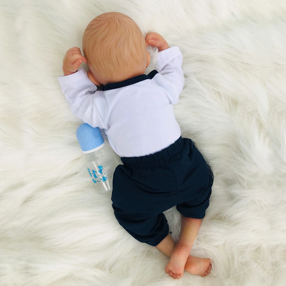 

Rich Painting bebe reborn dolls 18inch Alexa Karim Reborn baby doll Silicon Vinyl PP Cotton body toy for Children