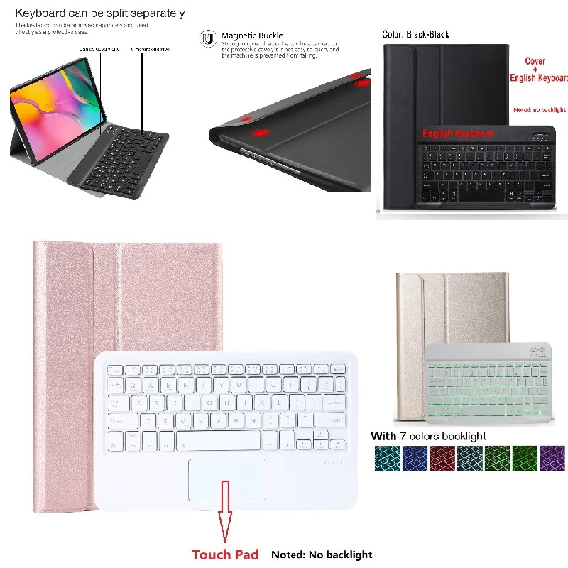 

Backlight /Touchpad Bluetooth Keyboard Cover For IPad Mini 6 2021 8.3 Inch Case Removable Slim Magnetic Keyboard Shell Funda