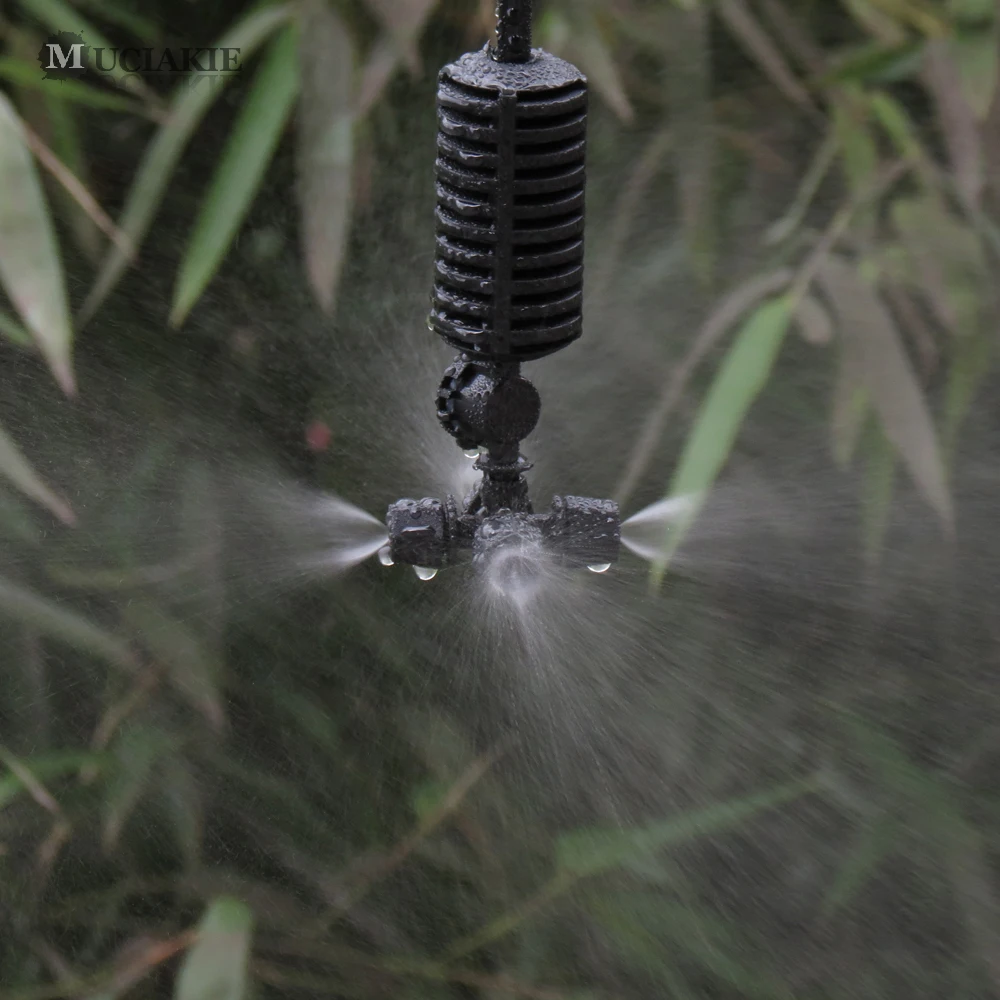 MUCIAKIE 10 Шт. 6 Мм Черный Крест Распылительная Насадка Для Тумана Противокапельное