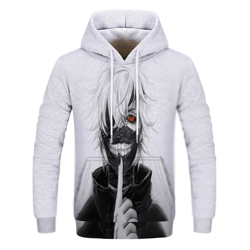 

Tokyo Ghoul 3D Print Hoodie Sweatshirts Men/women Anime Kaneki Ken Hoodies mens streetwear long sleeves Hooded Sweatshirts