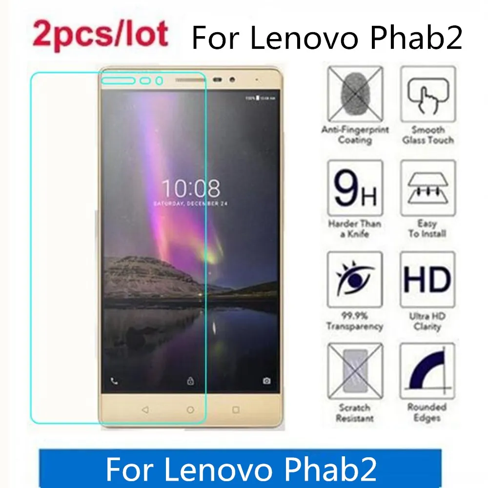 Закаленное Стекло для lenovo Phab2 2.5D Премиум Экран защитная пленка на PB2 650 650M