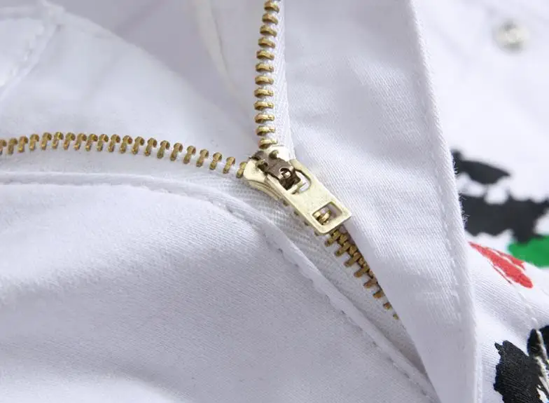 Джинсы мужские стрейчевые брендовые модные штаны скинни с масляным рисунком