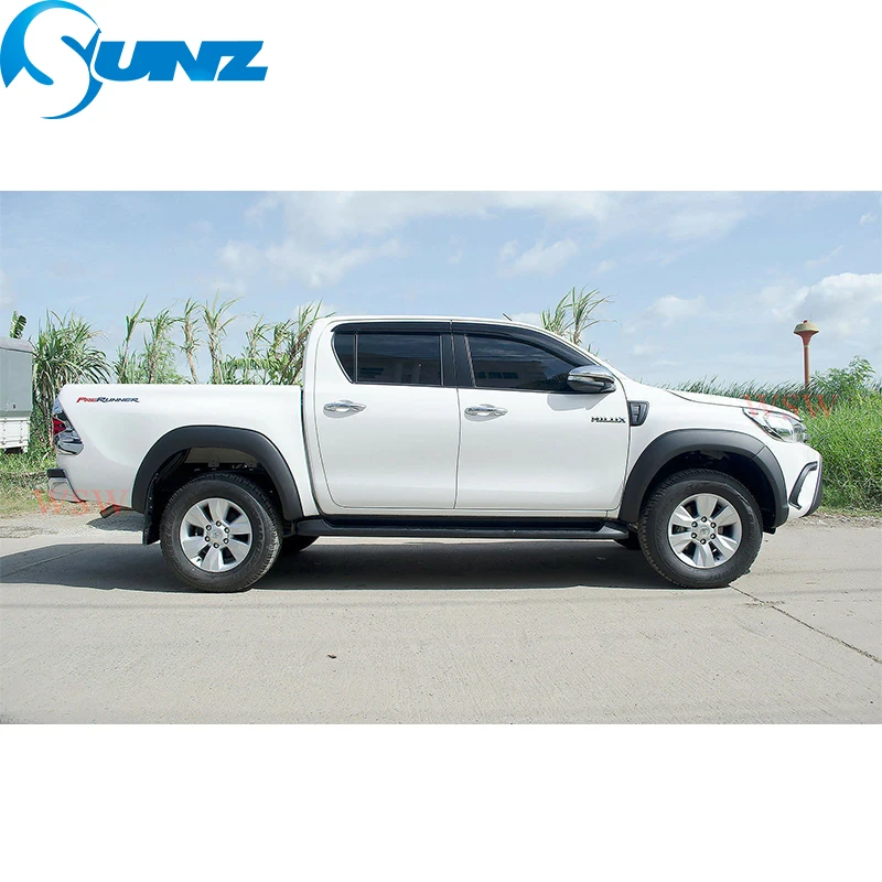 Ветровые дефлекторы для Toyota Hilux Vigo 2012 2013 защита от дождя на окна для Toyota Hilux Vigo 2012- автомобильные аксессуары SUNZ