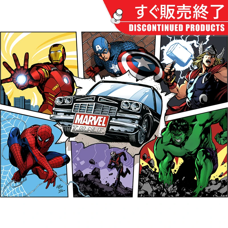 

12 Style Avengers Mini Car Truck Model Toy Action Figure Classic Anime Color Box Decoration Gift Toy Collection Small Decoration