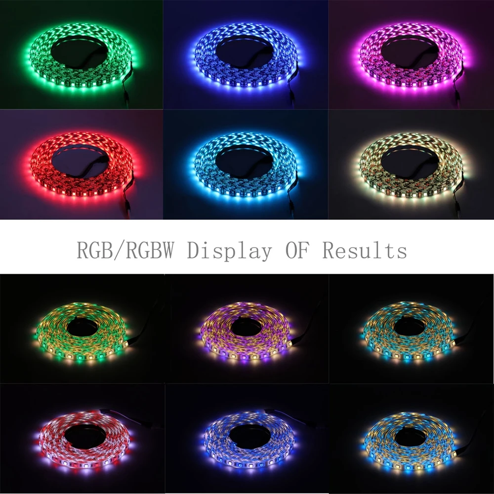 

Led Strip RGB SMD 5050 Flexible Led Lights Highlight White PCB 5m/Lot 60Leds/m White/Warm White/Green/Blue/RGB/RGBW/RGBWW DC12V