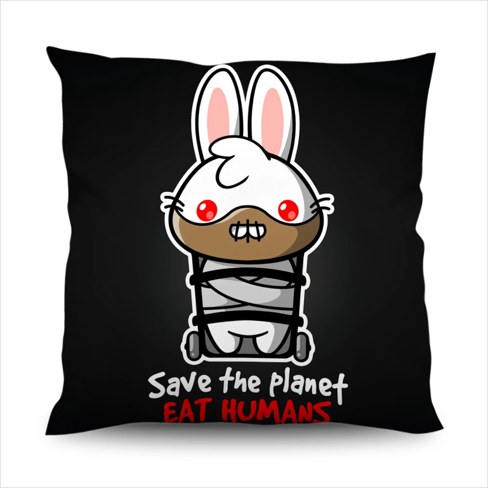 Декоративный чехол для подушки с рисунком животного наволочка 3D детское