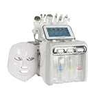 Ультразвуковой гидро дермабразия RF лифтинг для лица микродермабразия машина кислотный пилинг светодиодный салон спа 7 в 1