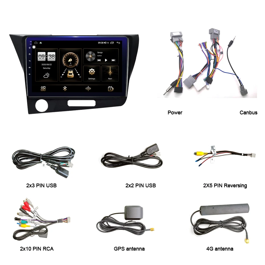 Verkauf COHO Für Honda CR-Z/CRZ LHD Android 10,0 Octa Core 6 + 128G Zentrale Multimidia Video Android Auto Radio Bildschirm Lüfter