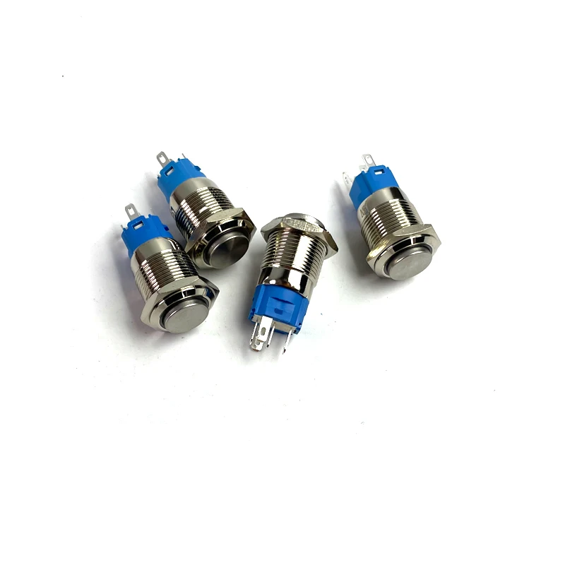 Светодиодная металлическая кнопка с подсветильник кой 16 мм водонепроницаемая