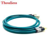 thouliess pair carbon fiber rca male to 3pin xlr male balacned audio cable xlr to rca interconnect cable with cardas cross usa