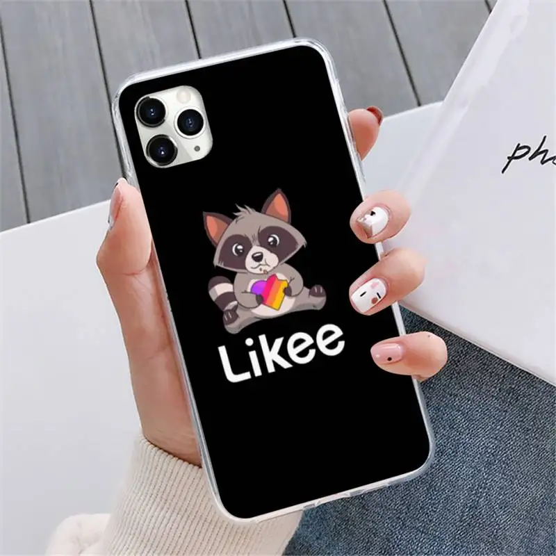 

Fashion Likee cat bear love heart Phone Case For iphone 12 5 5s 5c se 6 6s 7 8 plus x xs xr 11 pro max mini