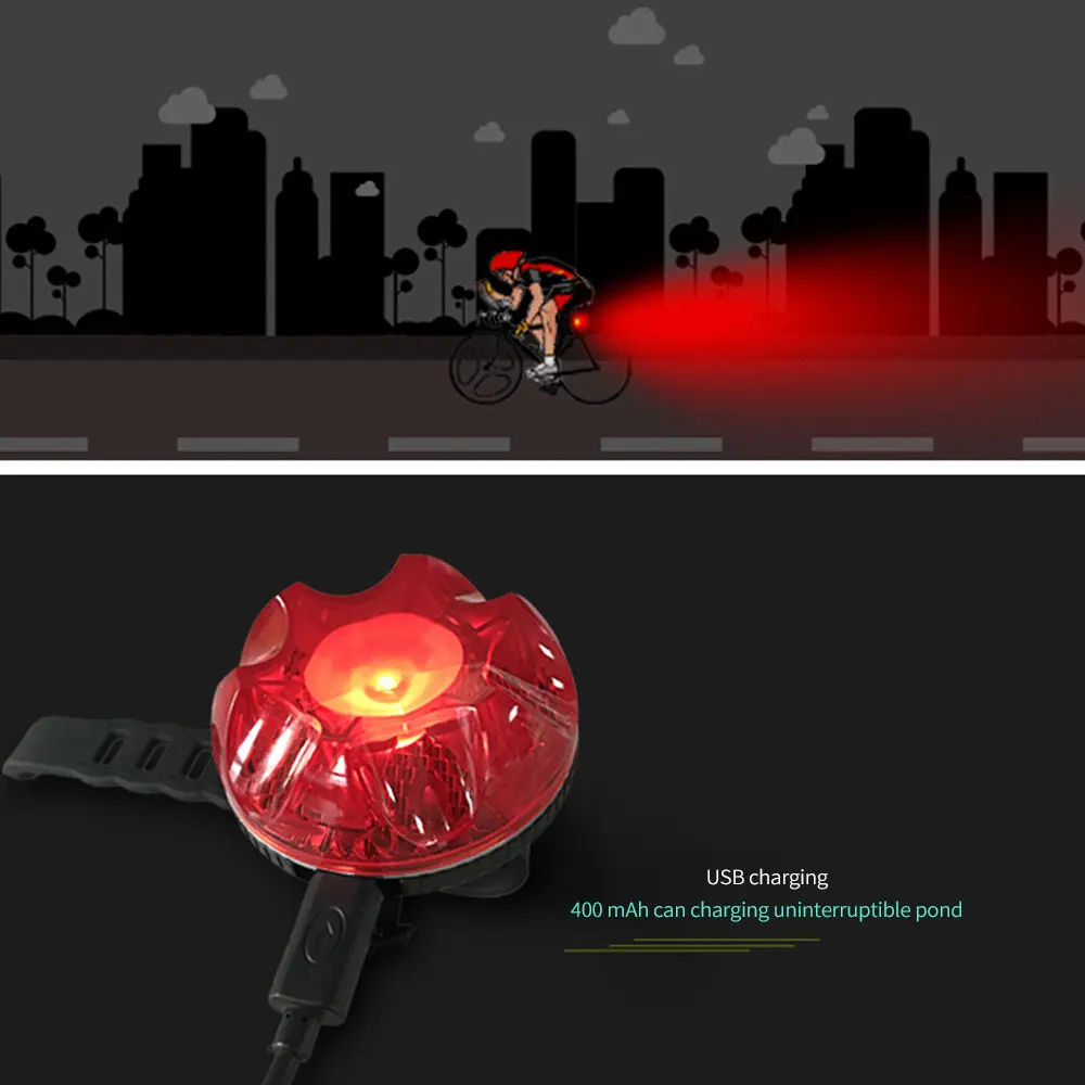 

Bicycle Light LED Taillight Rear Safety Warning Cycling Light Portable USB Rechargeable Cycling Light Bike Ciclismo Accessories