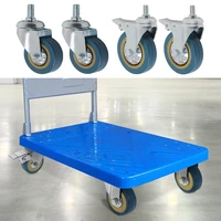3inch 360 degree swivel casters wheels heavy duty with 10x30mm stem wheel for carts workbench with brake and no brake