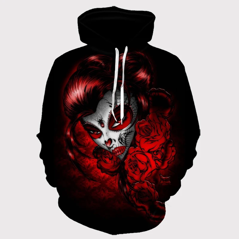 Мужская толстовка с капюшоном 3d принтом качественный пуловер модная розой