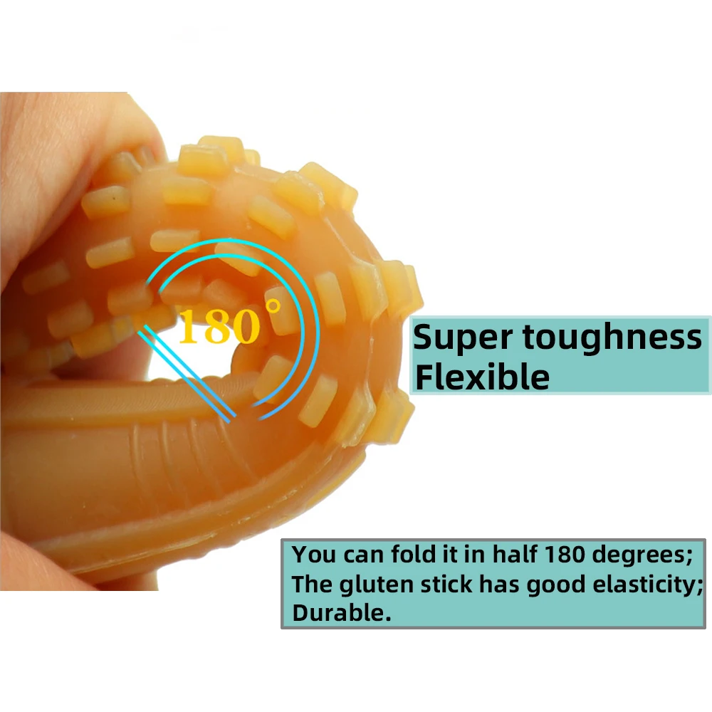 

RBCFHl 10-70PCS 9.5cm Poultry Plucking Fingers Hair Removal Machine Glue Stick Chicken Plucker Beef Tendon Material Corn Rod