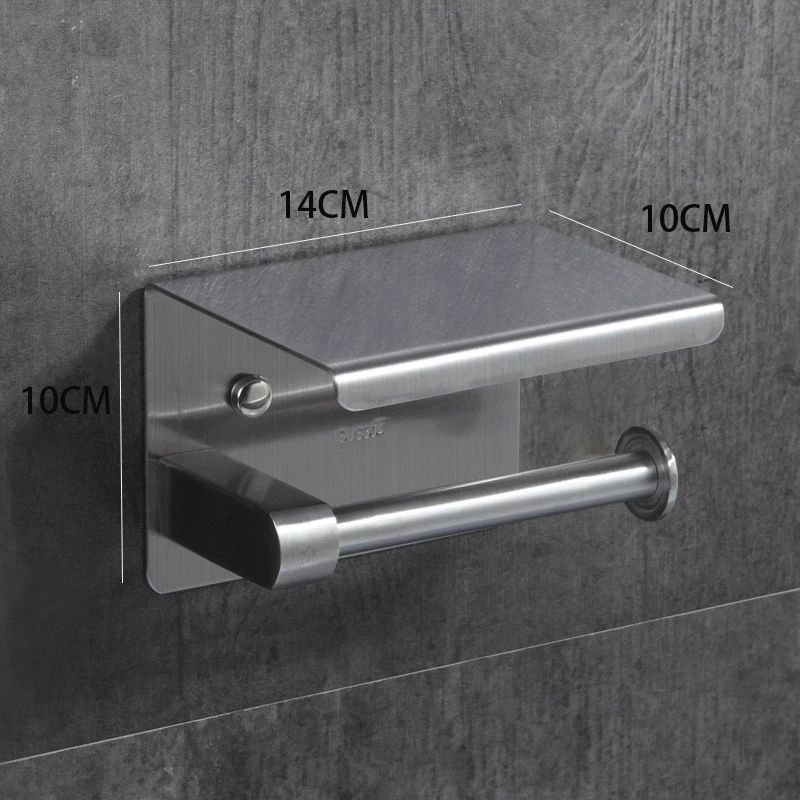 toilet paper holders 304stainless steel with phone towel holder for bathroom equipment bathroom accessories toilet roll holder free global shipping