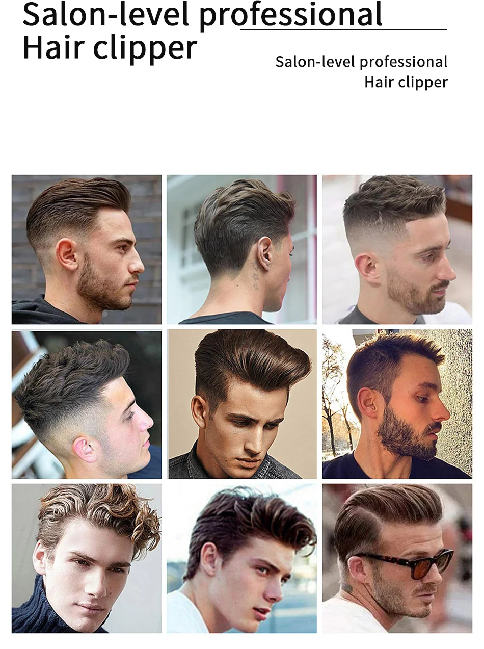 

VGR V-170 Hair Clipper Professional Personal Care Full Metal Oil Head Barber 0 Knife Head Body Trimmer for Men Cordless Clipper