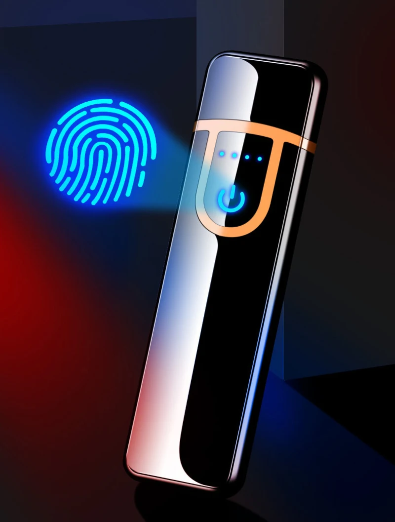 Электрическая зажигалка с подключением к USB сенсорная плазменная двойной дугой