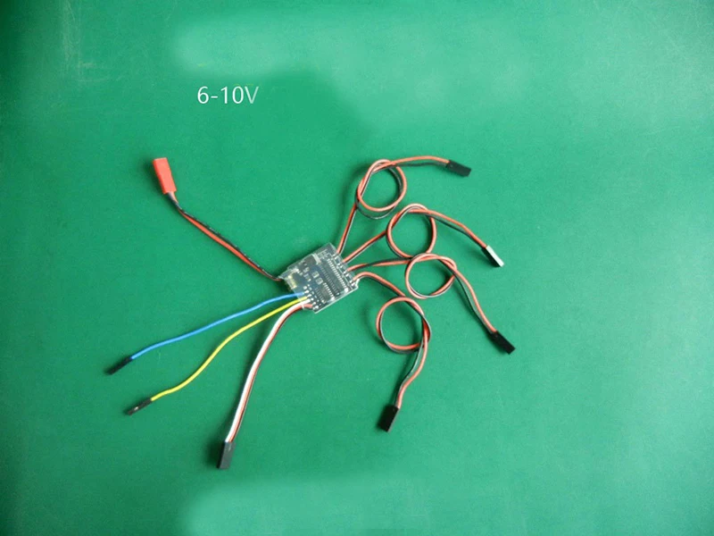 1 Unidad 2S 2.7A cepillado ESC bidireccional 6-10V 4CH ESC adelante Backword controlador de velocidad para coches RC 370 TT Motors piezas de bricolaje-0