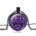 Новинка 2020, популярное цельнометаллическое колье с подвеской алхимик, переменные бижутерии, красные фиолетовые и синие круги, модные ювелирные изделия