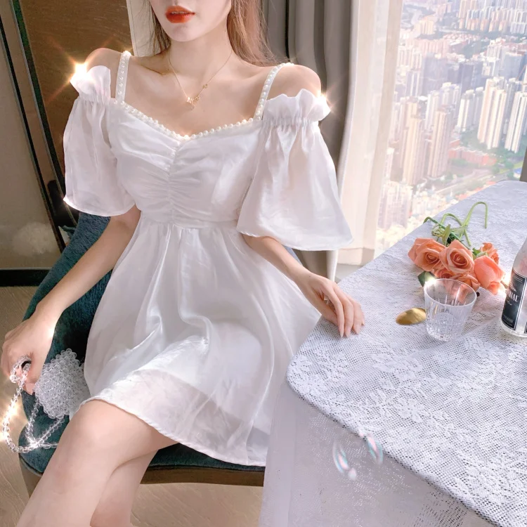 

Make firm offers summer new web celebrity western style strapless dress a word shoulder nail bead condole belt skirt