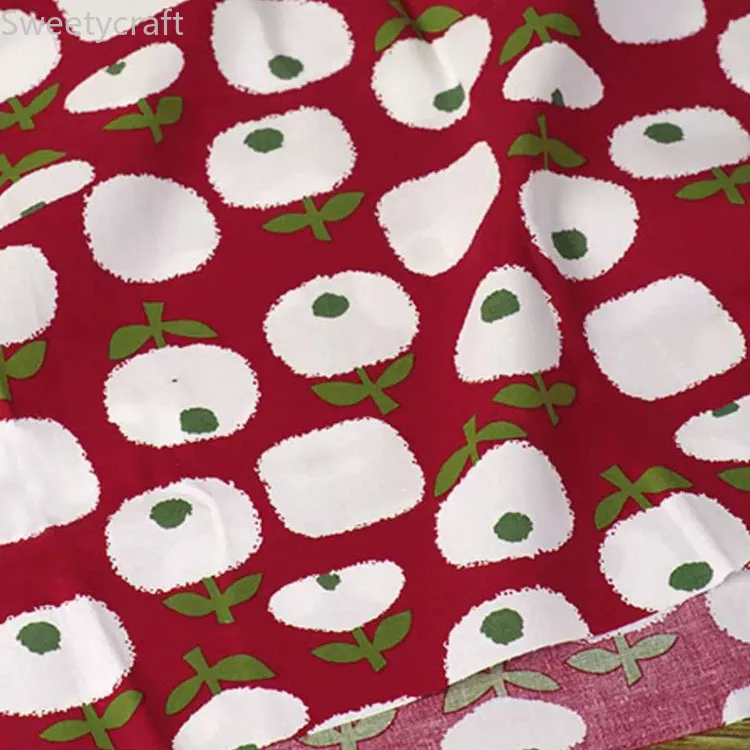 Ткань поплин с высокой плотностью печати 100% хлопчатобумажная ткань шитье своими