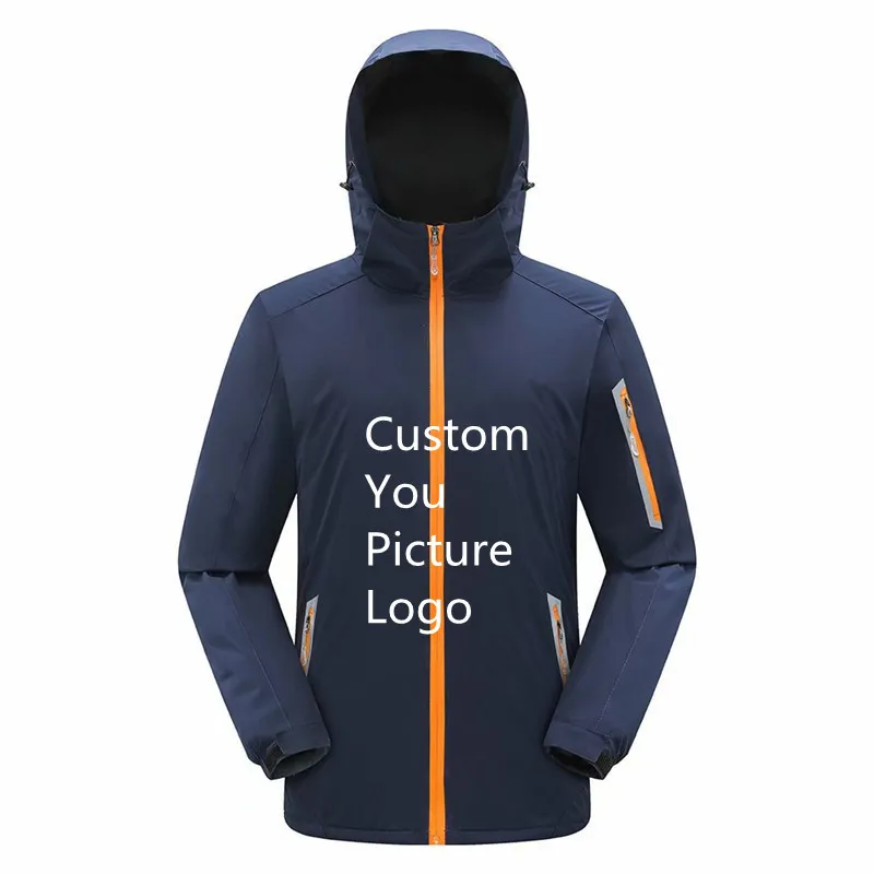 

DIY LOGO Fashionable Warm Reflective Assault Suit For Men And Women Outdoor Mountaineering Group Print In Autumn And Winter