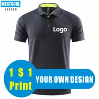 high quality breathable quick drying polo shirt custom logo printpersonal design embroidery activity group brand image westcool