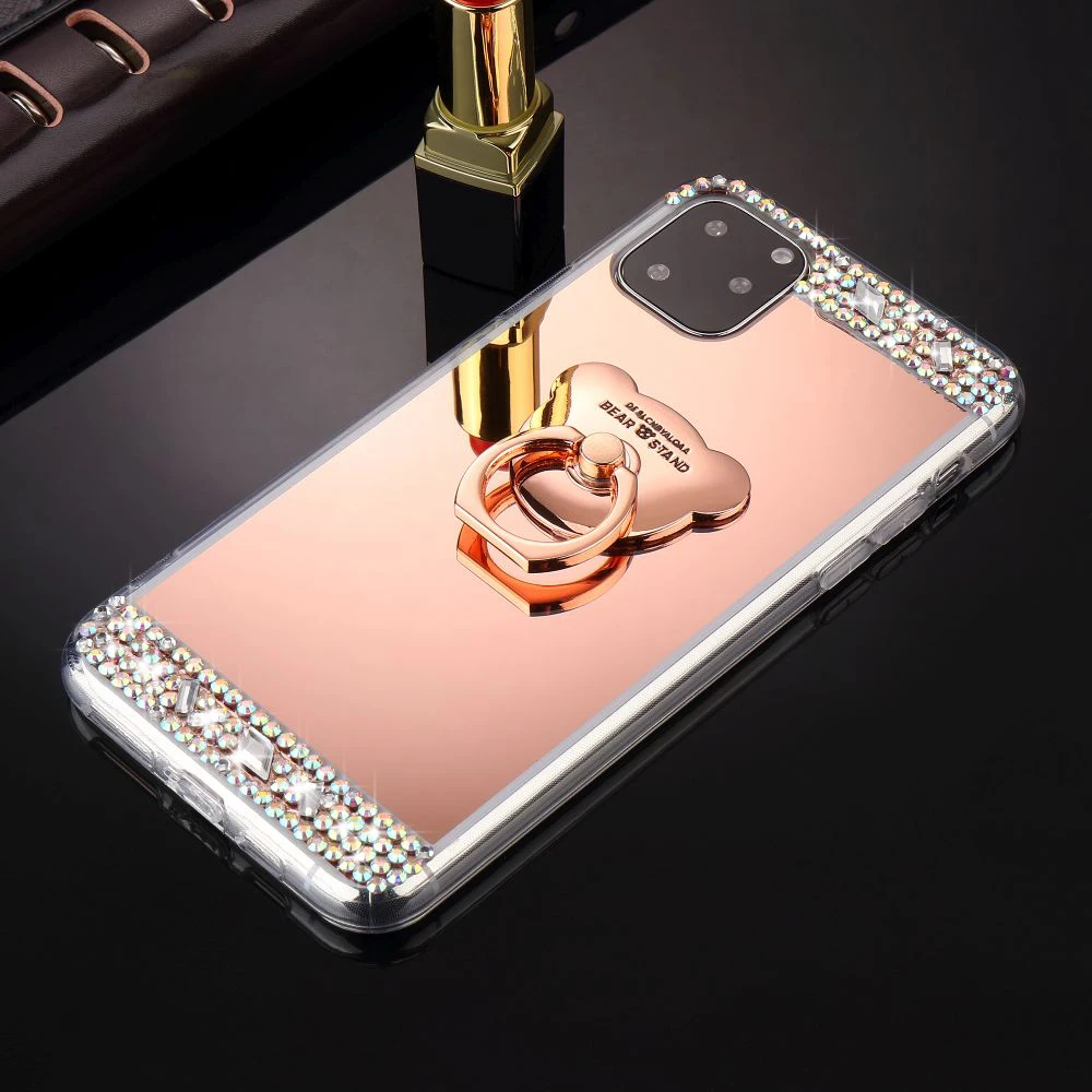 LAPOPNUT чехлы для телефонов Samsung Galaxy J6 2018 J4 Plus A8 A6 A7 с милым медведем кольцо пряжкой