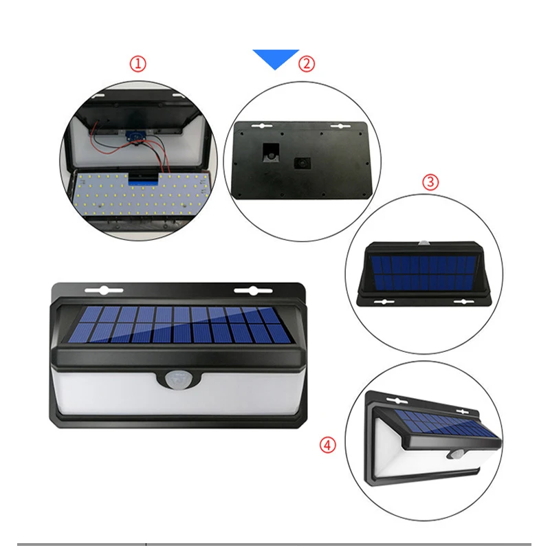 Светодиодный садовый светильник на солнечной батарее наружного освещения Emergy