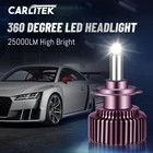 Светодиодная фара Canbus 360 лм H7 LED 9012 градусов светодиодный 2S D4S CSP светильник фара H4 H1 9005 HIR2 H11 H8 H9 HB3 HB4 9006 6000 D2R D4R K лампы