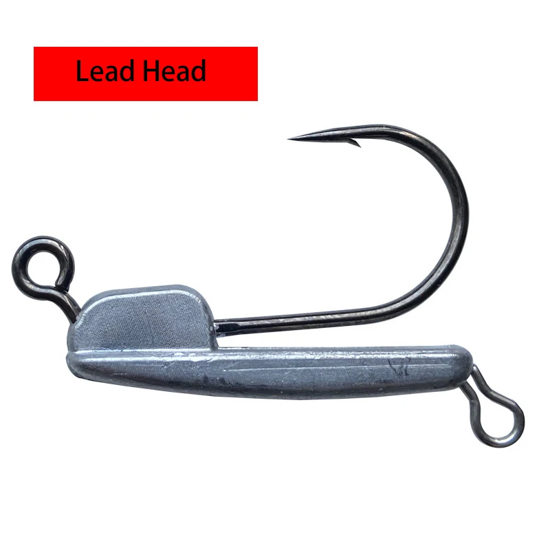 Goture 4pcs Fishing Lure Swimbait 13g 8.5cm Lead Head Soft Rubber Bait Spinning Metal Spoon Tail Wobbler | Спорт и развлечения