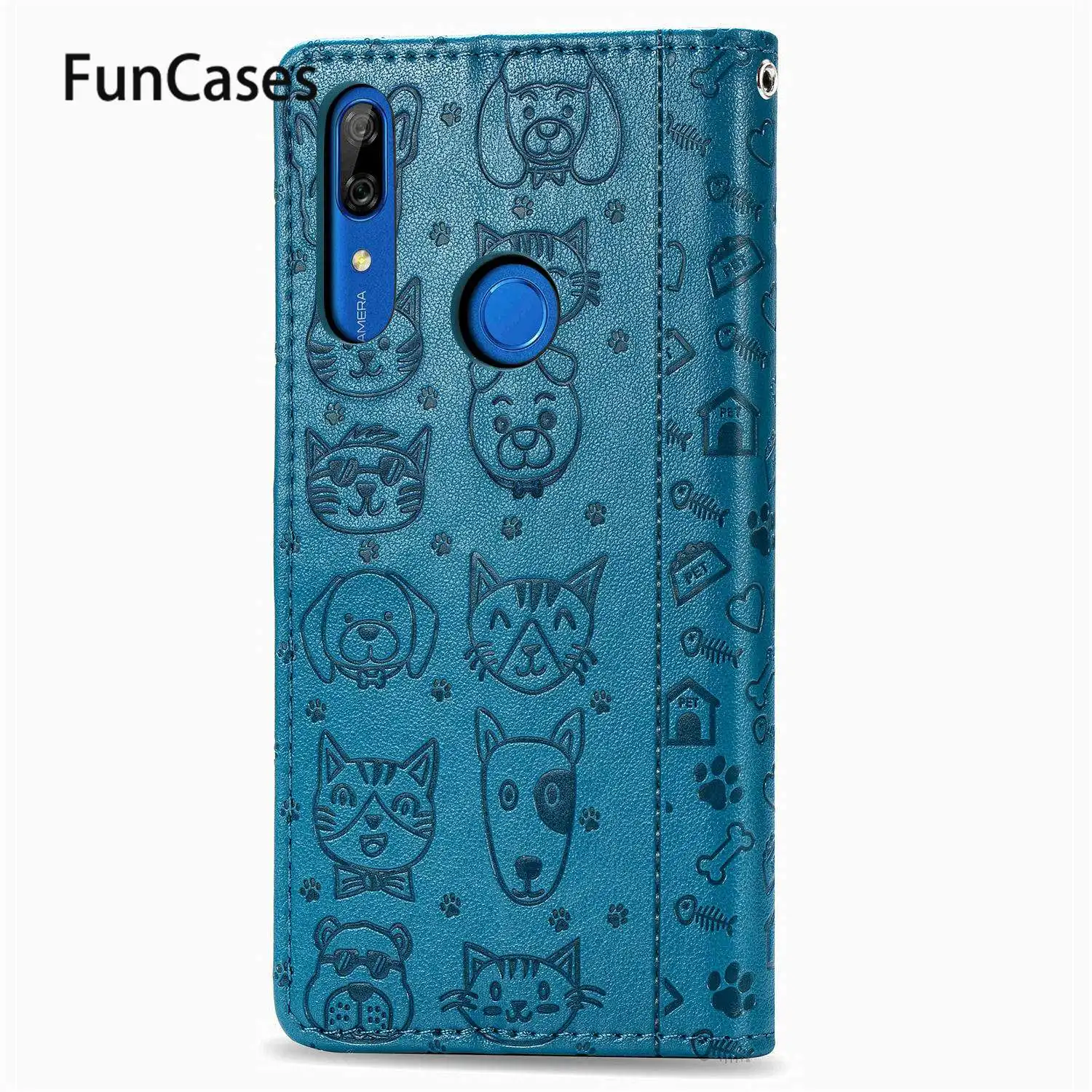 Милый чехол-книжка с кошкой для Huawei P Smart Z Caso чехлы телефонов funda Y9 Prime 2019 Enjoy 10 Plus |
