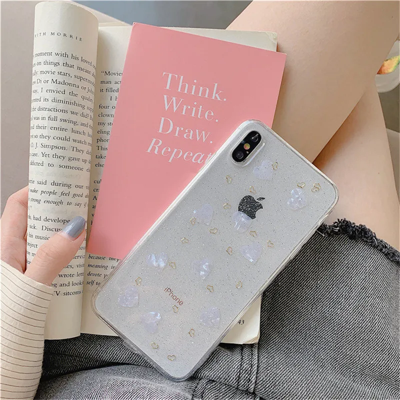 Lovebay эпоксидные Блестки для телефона чехол iPhone 6 6s 7 8 8Plus X XR XS Max прозрачная