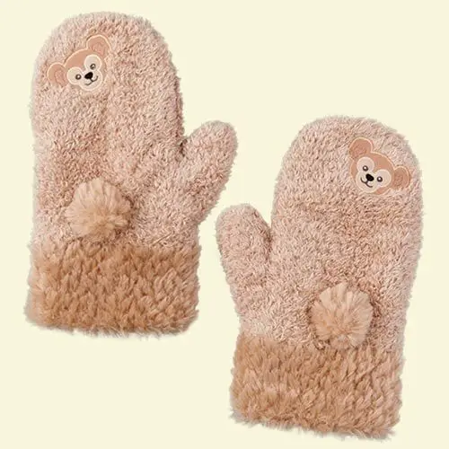 Плюшевые зимние перчатки для девочек с рисунком Duffy Bear Friends stellalou Rabbit shelliemei Gelatoni - Цвет: 1