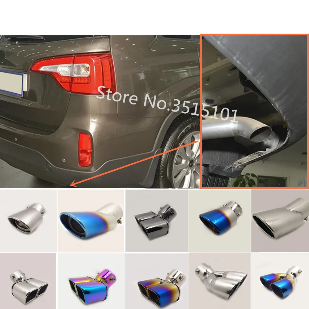 Задняя крышка автомобиля глушитель наконечник задняя труба из нержавеющей стали