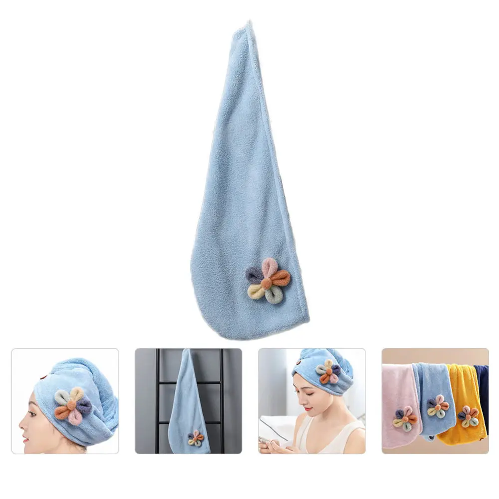

1pc Lovely Adult Hair Hat Woman's Hair Dry Towel Absorbent Turban for Shower